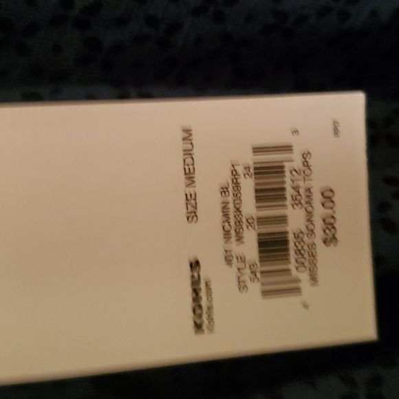 Sonoma NWT 3/4 sleeve peasant style blouse - Picture 10 of 13